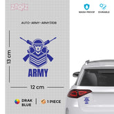 Patriotic Emblem Army Decal for Road Safety